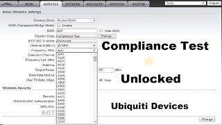 Ubiquiti M5 / M2 devices Enable compliance test option (unlock all frequencies)