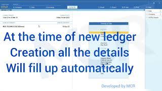 GST search and auto ledger creation in tally