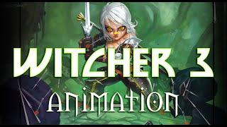 Witcher 3 Ciri - Animation Fan Art or How it was Made! Timelapse! LoadingScreen.