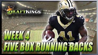 NFL DFS WEEK 4 TOP RUNNING BACKS | DRAFTKINGS WEEK 4 PICKS NFL DFS