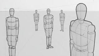 An Essential Technique for Drawing Figures - Scaling In Perspective! Part II