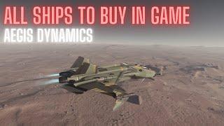 All Ships to Buy in Star Citizen - Aegis Dynamics