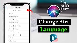 How To Change Siri Language on iPhone (iOS 18)