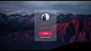 Card Login con Effetto Glass in CSS