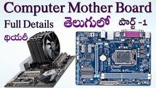 What is Computer mother board Part 1 in Telugu#
