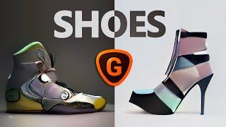 Shoes  //  AI Image Synthesis & Upscaling  //  DALL-E mini & Topaz Gigapixel AI