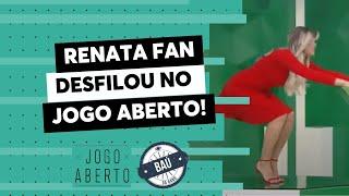 Baú do Jogo Aberto | Renata Fan desfila na mesa ao som do hino do Inter