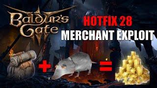 Hotfix 28 Merchant Exploit - Baldur's Gate 3