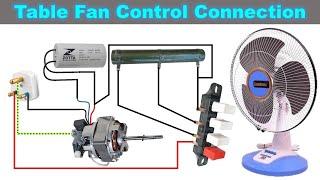 How To do Wiring of Table Fan | Table Fan with Resistance Switch & Capacitor | Electrical Technician