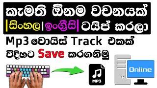 How to Text to Speech | Sound of Text Free Online | in sinhala