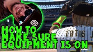 EQUIPMENT ISN'T ON?? PUT ON EQUIPMENT IN MLB THE SHOW 21