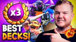 TOP 3 BEST TRIPLE ELIXIR TOURNAMENT DECKS IN CLASH ROYALE!