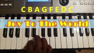 How To Play Joy To The World. Easy Piano Keyboard Tutorial