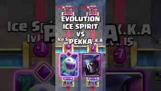 Evolution Ice Spirit VS Buffed Pekka  #clashroyale #shorts