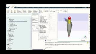 Setting up RANS turbulence models for a cyclone