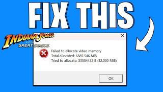 How To Fix Failed To Allocate Video Memory Error In Indiana Jones and the Great Circle | Quick Guide