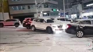 Car crash in South Korea compilation 2021 | Heavy Snow |