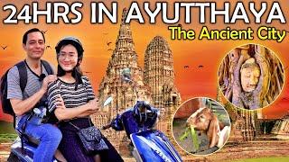 First Video With MY THAI GIRLFRIEND | TRIP TO AYUTTHAYA | Thailand Ancient City | Floating Market