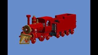 How To Build A Lego North Pole Express Locomotive (Frosty The Snowman) (2-2-2)