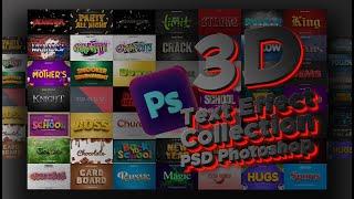  Best 3D Text Effect PSD File Collection In Photoshop | Download Free!