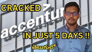 How I Cracked Accenture in Just 5 Days of Preparation! | 2025 Batch | My Success Story in Telugu