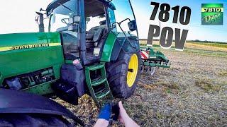 John Deere 7810 + Catros - POV DRIVE & Sound (60FPS)