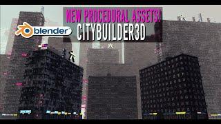 CityBuilder3d Add-on Announcement: New Procedural Buildings for Blender(UPDATED for Blender 3.2!)