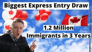 Great News! Biggest Express Entry Draw in Canada is Actually Good! #shorts