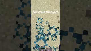 mayyple tries pvp #minecraft #shorts