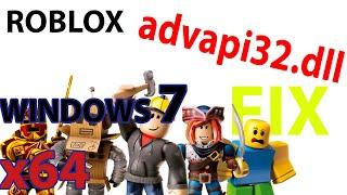 Roblox advapi32.dll Windows 7 x64 FIX