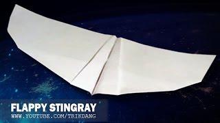 BIONIC PAPER PLANE - How to make a paper airplane that FLAPS WINGS like birds | Stingray