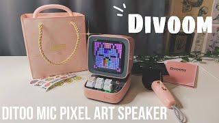 Divoom Ditoo-Mic Pixel Art Speaker || ASMR Unboxing 