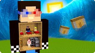 ДОМ ВНУТРИ ШЕДИ ПРОТИВ ЦУНАМИ В МАЙНКРАФТ! ШЕДИ ЛЕСКА И НУБИК MINECRAFT