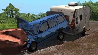 High Speed Caravan Crashes #1|BeamNG.Drive