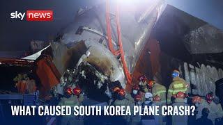 What caused South Korean plane to crash?