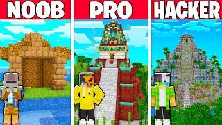 NOOB vs PRO vs HACKER: ANTİK TAPINAK YAPI KAPIŞMASI! - Minecraft