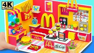 How To Make Miniature Handmade McDonalds House From Cardboard ️ DIY Miniature Cardboard House #