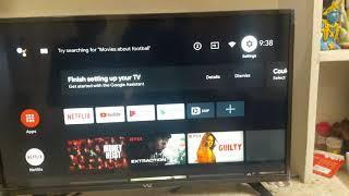 How to cast screen in VU Andriod TV