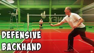 Defensive Backhand - Badminton tutorial