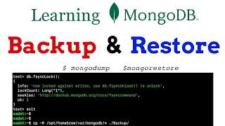 MongoDB - How To Backup and Restore Databases [MongoDB# 6]