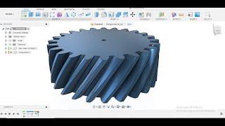 Quickest way to make a Helical Gear in Fusion 360 | Fusion 360 Tutorial |