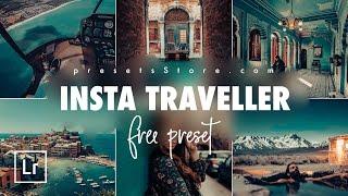 Instagram Travel Preset Lightroom Mobile — Tutorial | Free DNG Download | Dark Blue Preset