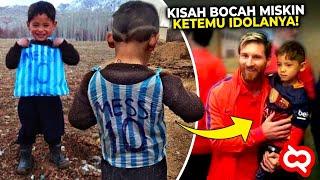 Masih Ingat Si Jersey Kantong Kresek?! Detik² Mengharukan Bocah Viral Bertemu Pesepakbola Idolanya