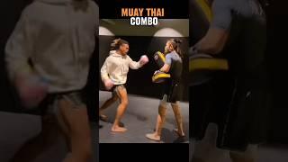 Muay Thai combo  #muaythai #kickboxing #martialarts