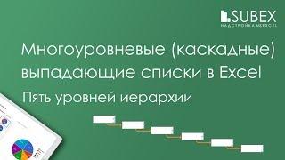 Многоуровневые выпадающие списки Excel из "умных таблиц"