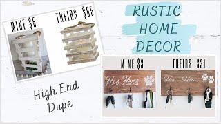 DIY RUSTIC HOME DECOR IDEAS * High End Dupe* Budget Decor * Chic for Cheap * BlondieNextDoor