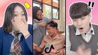 Reaksi siswa SMA Korea yang pertama kali melihat TikTok siswa Indonesia!!