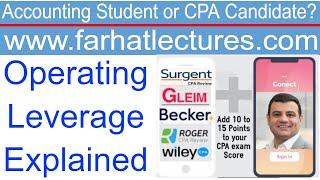 Operating Leverage Explained. CPA Exam BEC
