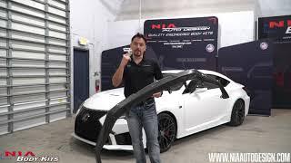 How to Install: NIA Body Kits Lexus RCF 2020+ NIA Splitter Install