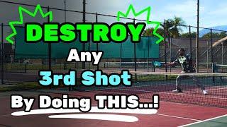 How to ATTACK ANY 3rd SHOT in Pickle Ball!